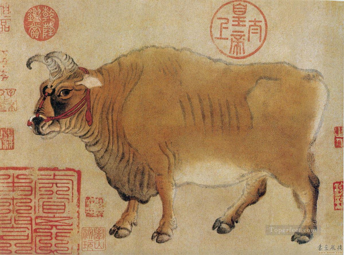 chinesische Rinder Ölgemälde